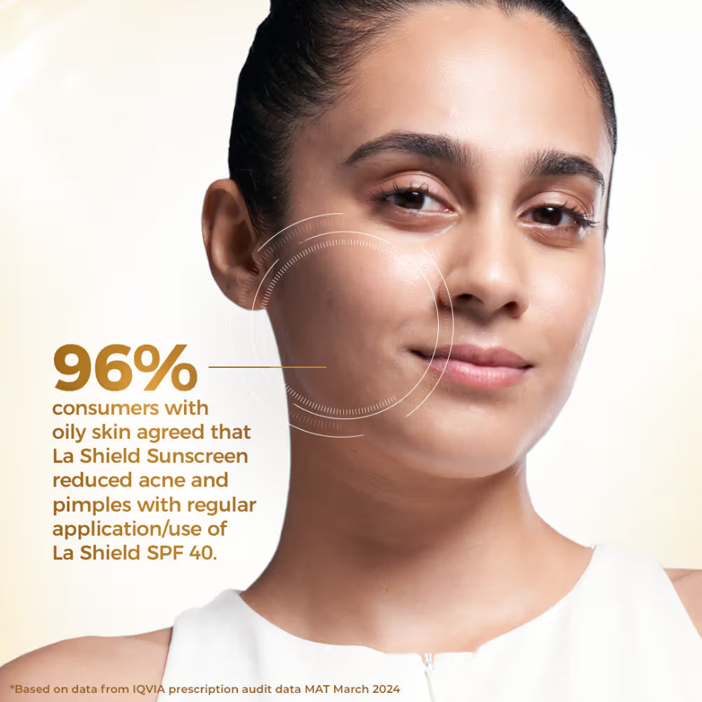 La Shield SPF 40 PA+++ Mineral Sunscreen Gel - Distacart