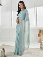 Thumbnail for kasee Beads and Stones Pure Silk Saree - Distacart