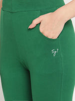Thumbnail for TAG 7 Pack of 2 Green & Mustard Yellow Ankle-Length Leggings - Distacart