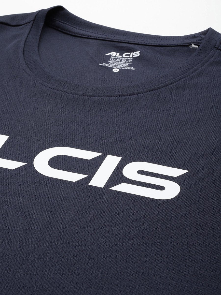 Alcis Brand Logo Printed Anti Static Slim Fit T-shirt - Distacart