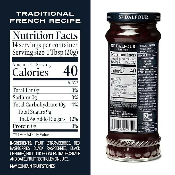 ST. DALFOUR Four Fruits Fruit Spread - Dista