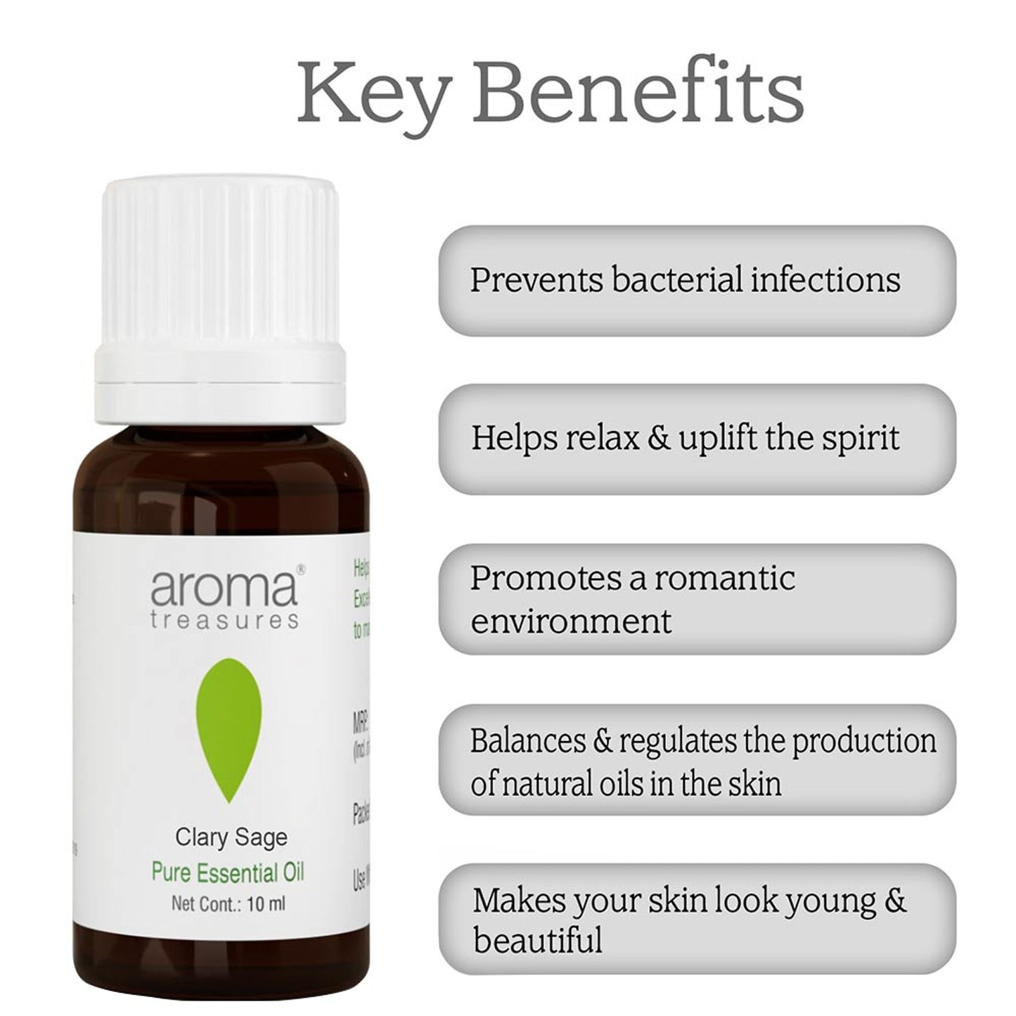 Aroma Treasures Clary Sage Pure Essential Oil - Distacart
