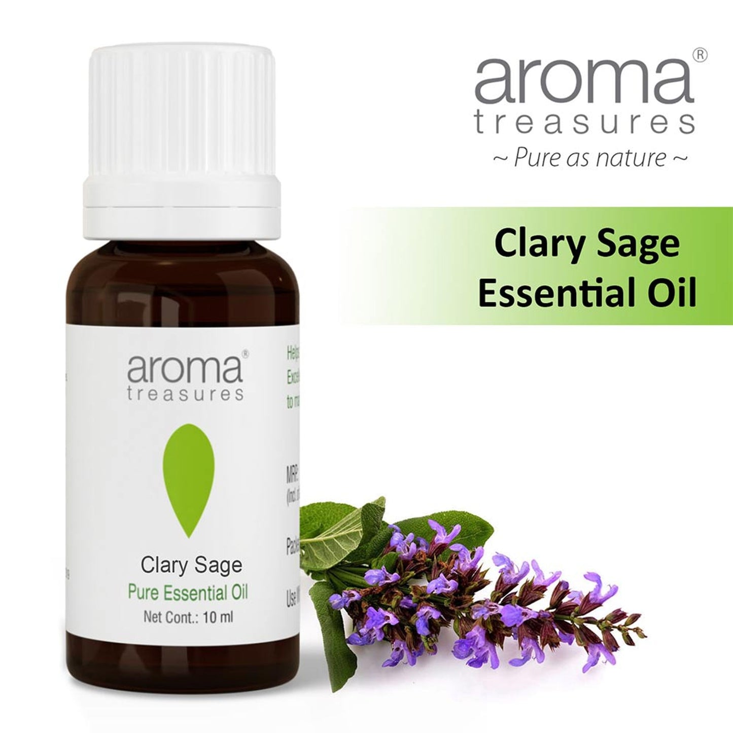 Aroma Treasures Clary Sage Pure Essential Oil - Distacart
