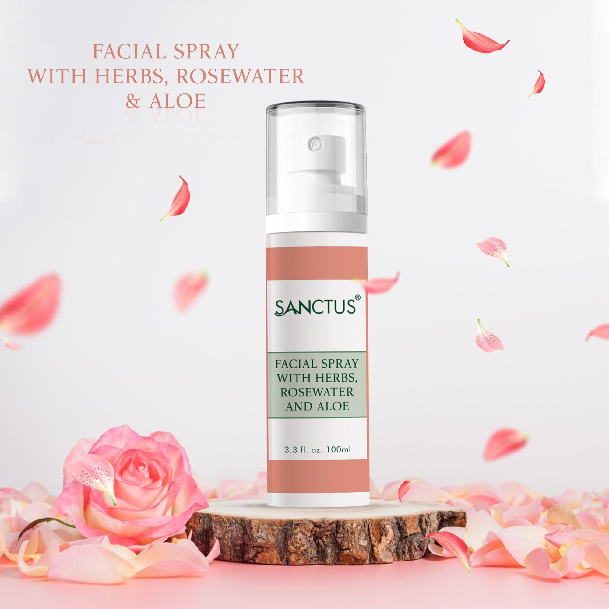 SANCTUS Facial Spray with Herbs & Rose Water - Distacart