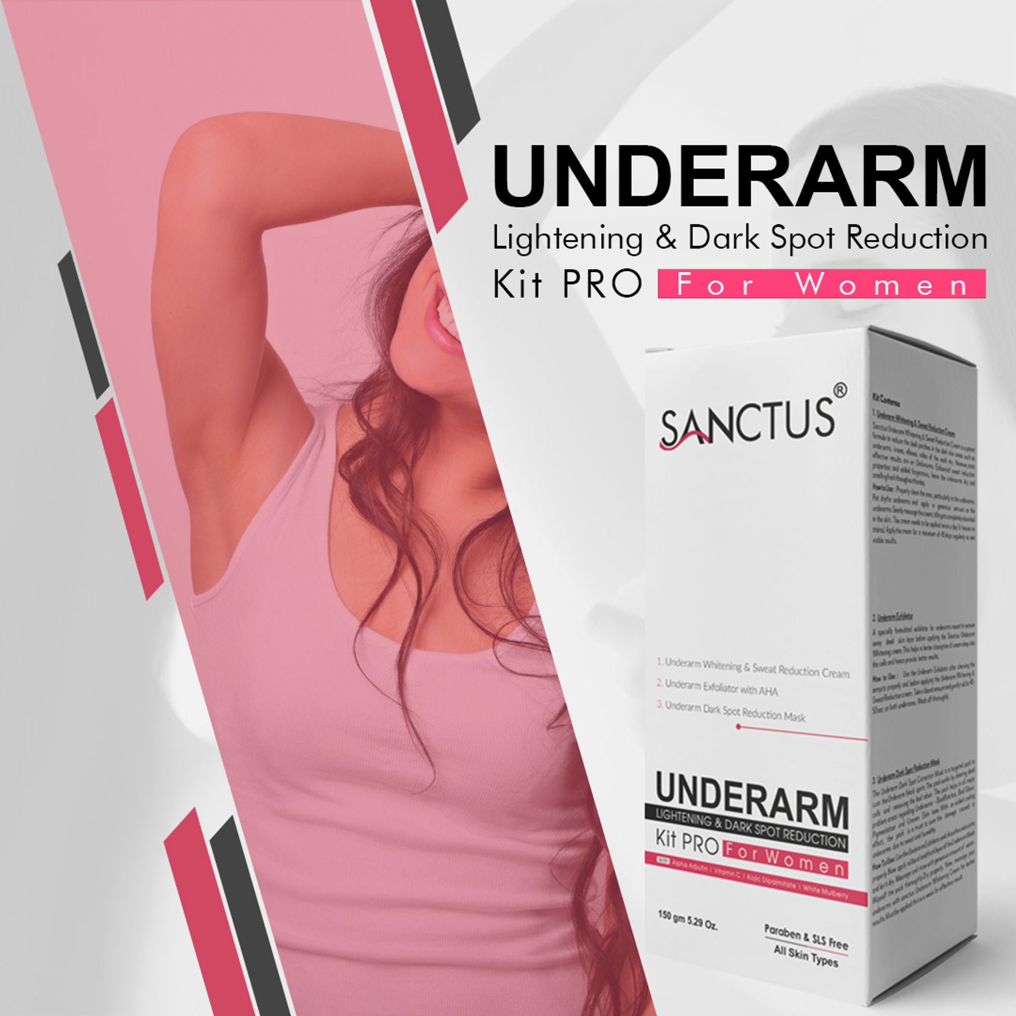 SANCTUS Underarm Dark Spot Whitening Kit - Distacart