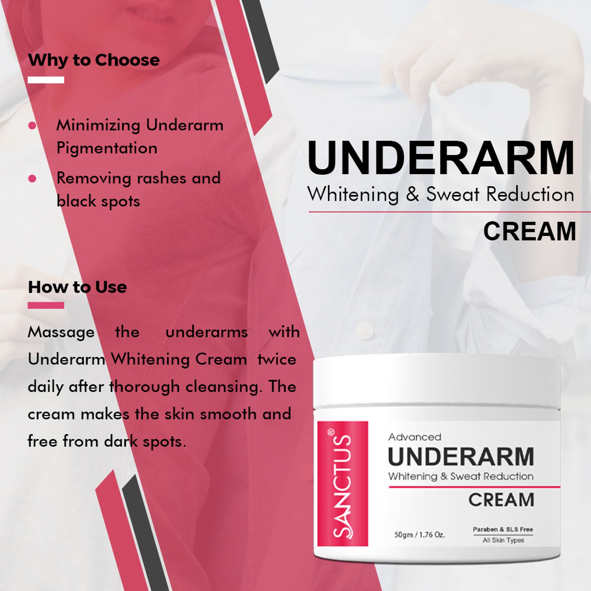 SANCTUS Underarm Dark Spot Whitening Kit - Distacart