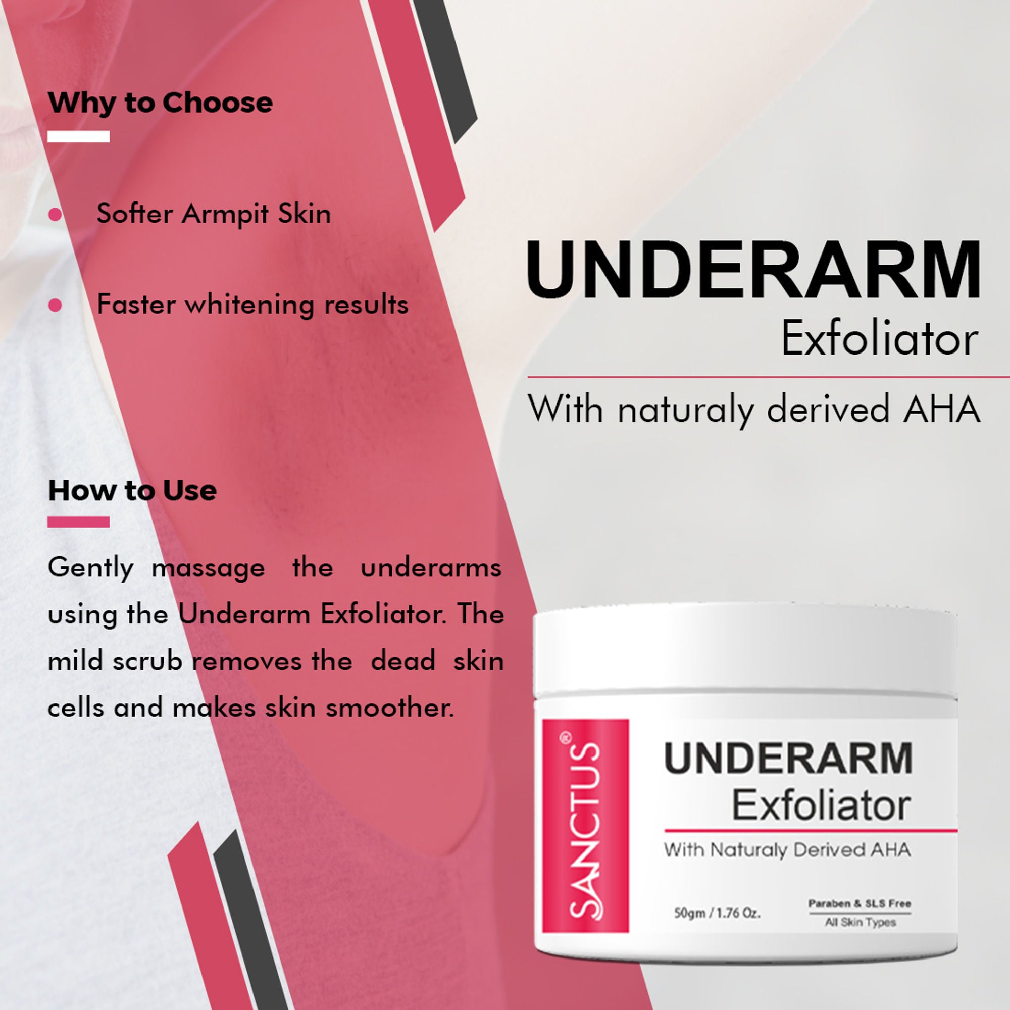 SANCTUS Underarm Dark Spot Whitening Kit - Distacart