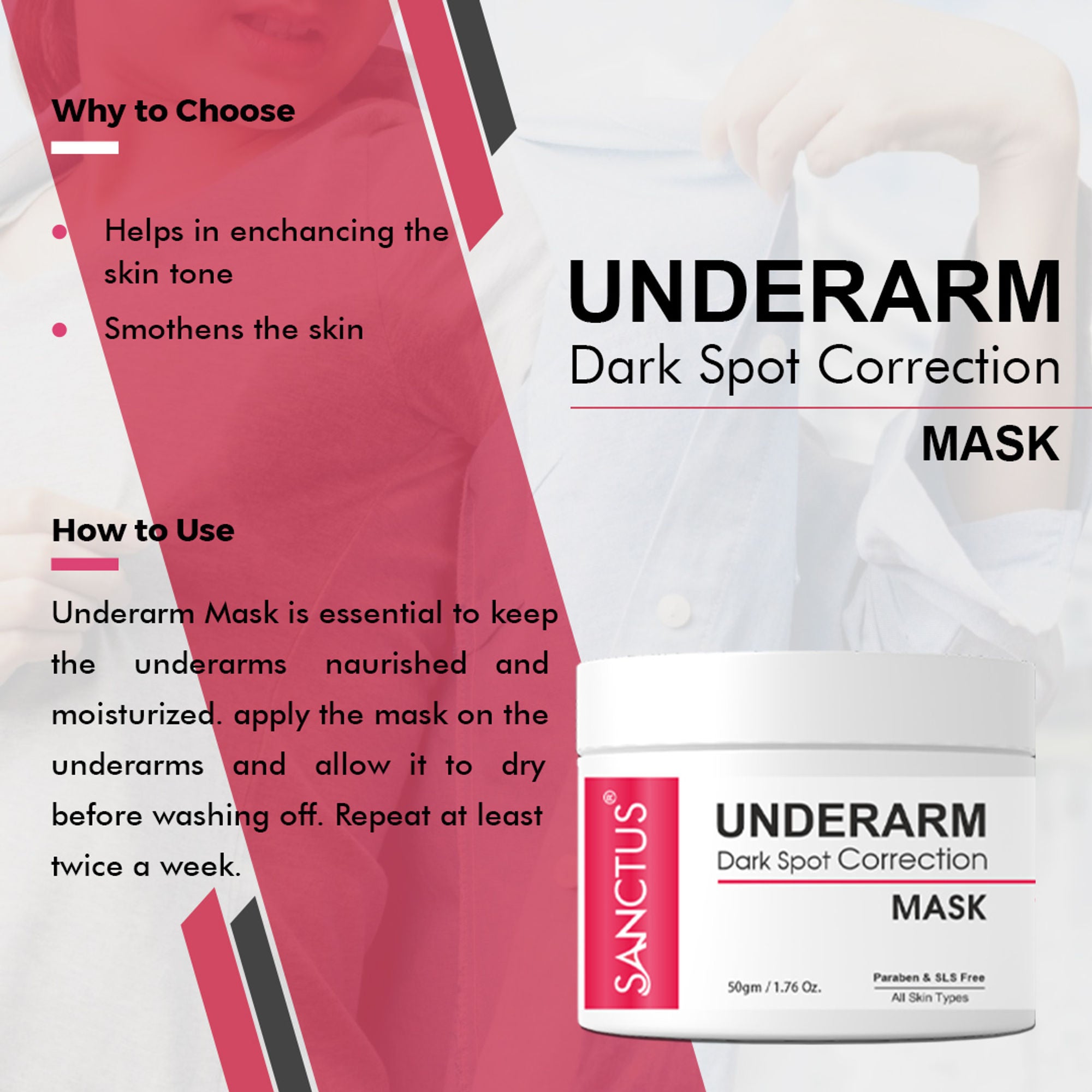 SANCTUS Underarm Dark Spot Whitening Kit - Distacart