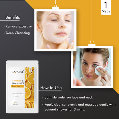 SANCTUS Vitamin C & Niacinamide Single Use Facial Kit - Distacart