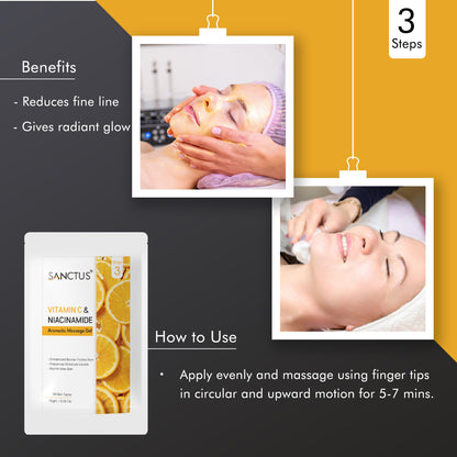 SANCTUS Vitamin C & Niacinamide Single Use Facial Kit - Distacart