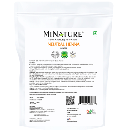 Minature Neutral Henna Powder