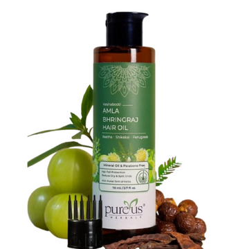 Pureus Herbals Amla Bhringraj Hair Oil - Dista