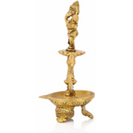 Thumbnail for CraftVatika Brass Ganesha Diya Oil Lamp Statue