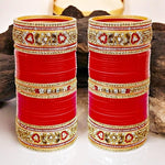 Thumbnail for Tehzeeb Creations Bridal Bangle Set Wedding Chuda Designer Chura Fashion Choora For Women - Distacart