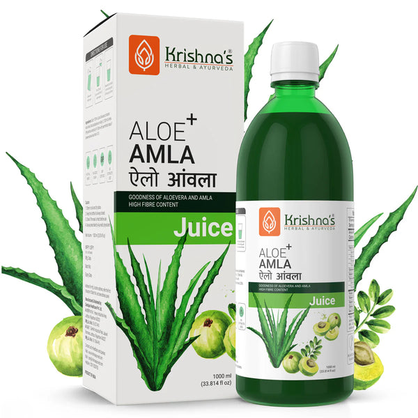 Krishna's Herbal & Ayurveda Aloe+ Amla Juice - Distacart
