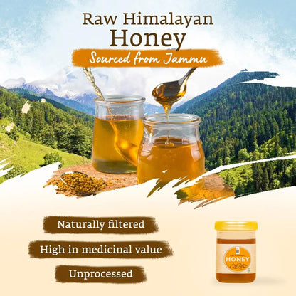 Isha Life Raw Himalayan Honey - Pure Wild Himalayan Honey | Sourced from Jammu, Reasi, Doda and Udhampur - Distacart