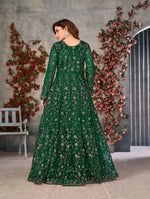 Thumbnail for Monjolika Fashion Green Color Net Embroidered Anarkali Salwar Suit