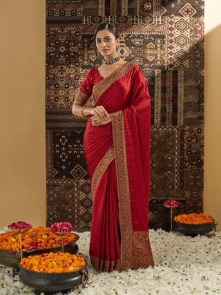 kasee Embellished Zari Pure Silk Saree