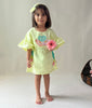 ArthLife Yellow Donuts Embroidered Dress - Distacart