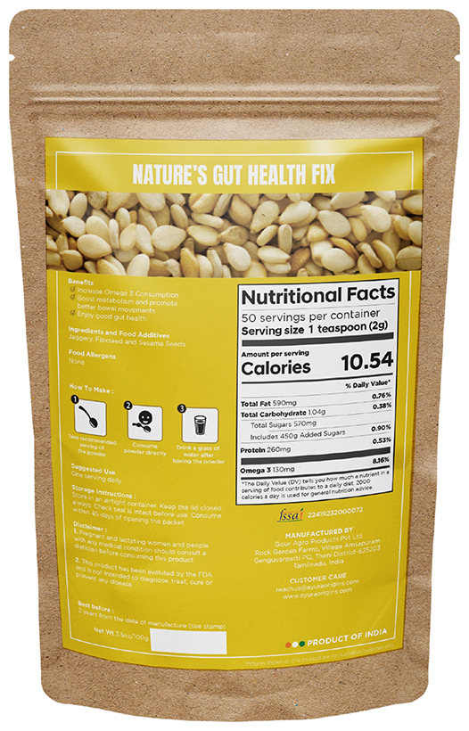 Ayura Origins Nature's Gut Health Fix Powder - Distacart