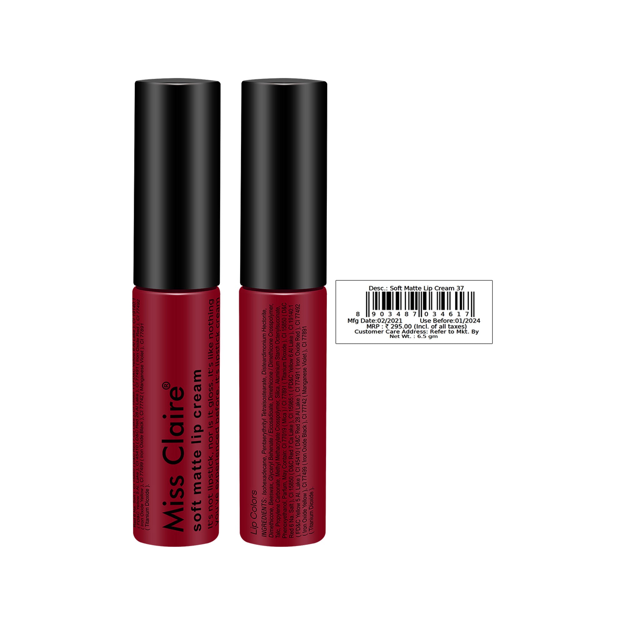 Miss Claire Soft Matte Lip Cream - 37