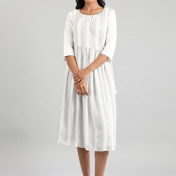 AURELIA White A-Line Midi Dress - Distacart