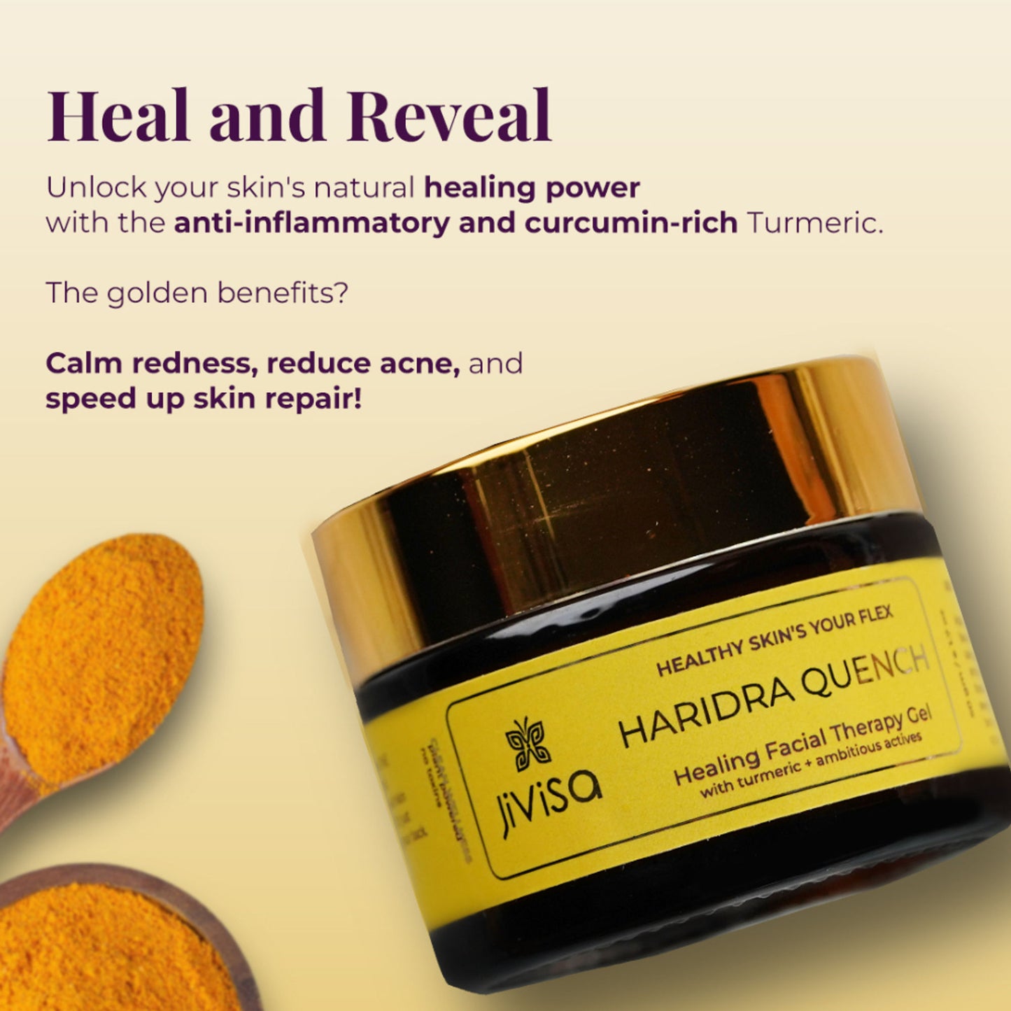 JiViSa Haridra Quench Healing Aloe Gel - Distacart