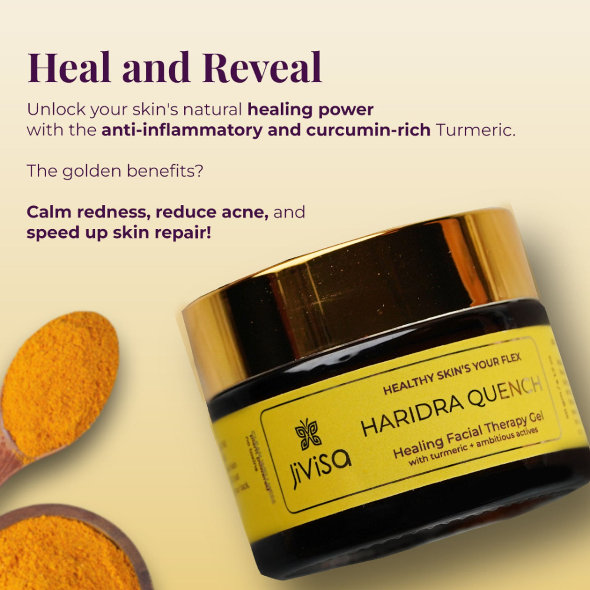 JiViSa Haridra Quench Healing Aloe Gel - Distacart
