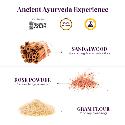 JiViSa Gulaab Chandan Ubtan Face Pack - Distacart