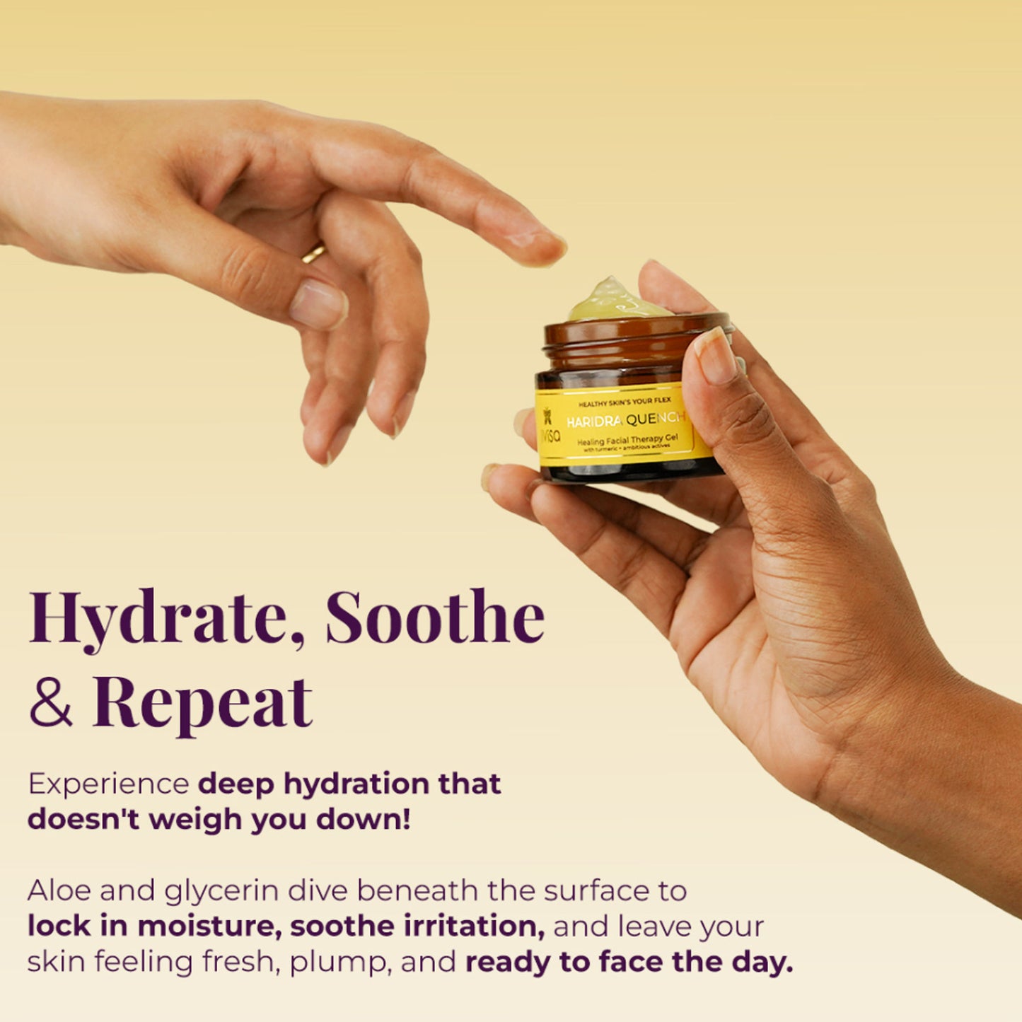JiViSa Haridra Quench Healing Aloe Gel - Distacart