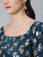 Thumbnail for Aks Floral Yoke Design Anarkali Kurta - Distacart