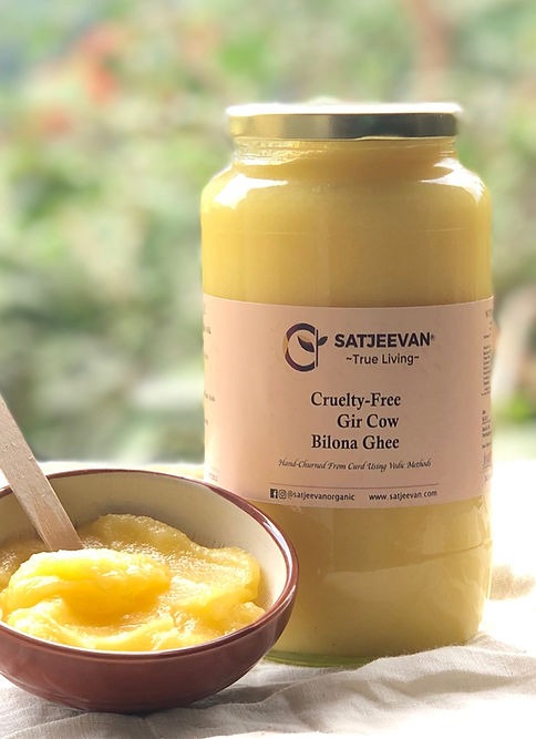 Satjeevan A2 Gir Cow Bilona Ghee | Pure A2 Gir Cow Bilona Ghee | 100% Gir Cow Ghee | Traditional Cow Ghee - Distacart