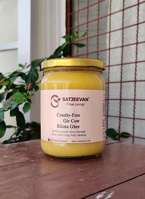 Satjeevan A2 Gir Cow Bilona Ghee | Pure A2 Gir Cow Bilona Ghee | 100% Gir Cow Ghee | Traditional Cow Ghee - Distacart