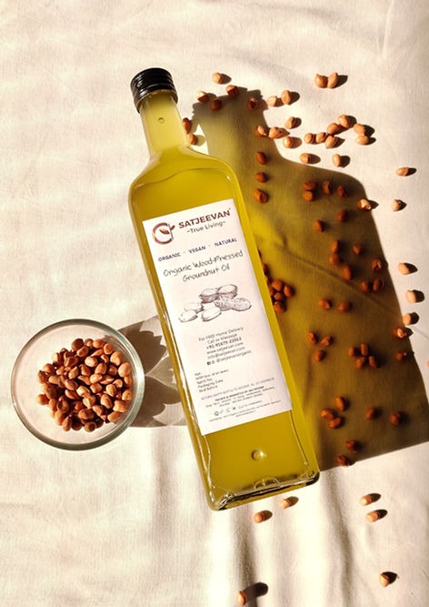 Satjeevan Organic Wood-Pressed Groundnut Oil - Distacart