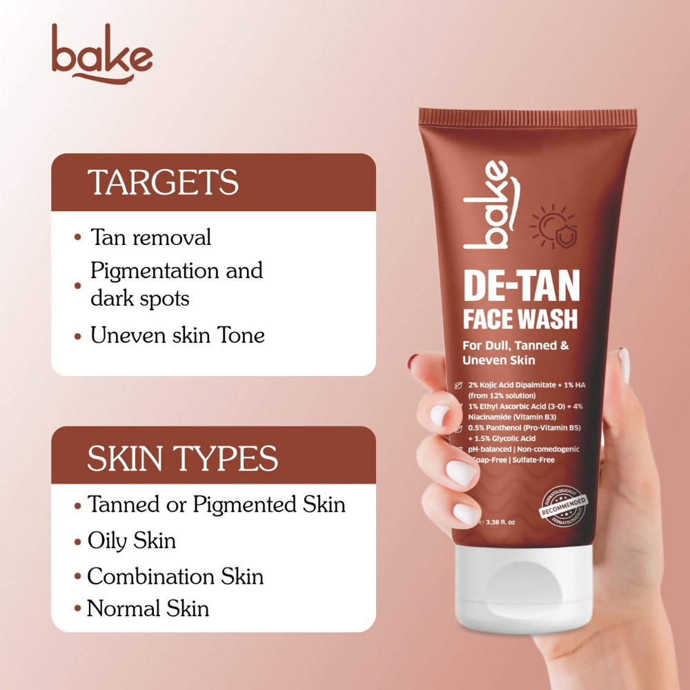Bake De-Tan Coffee Face Wash with Kojic Acid - Distacart