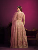 Thumbnail for Monjolika Fashion Light Pink Sangeet Net Designer Salwar Suit