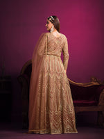 Thumbnail for Monjolika Fashion Peach Sangeet Net Designer Salwar Suit
