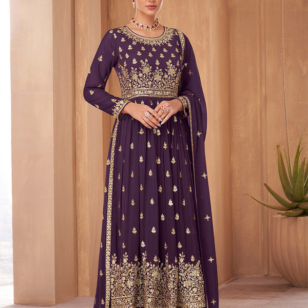 Monjolika Fashion Black Color Georgette Sequins Work Palazzo Salwar Suit - Distacart