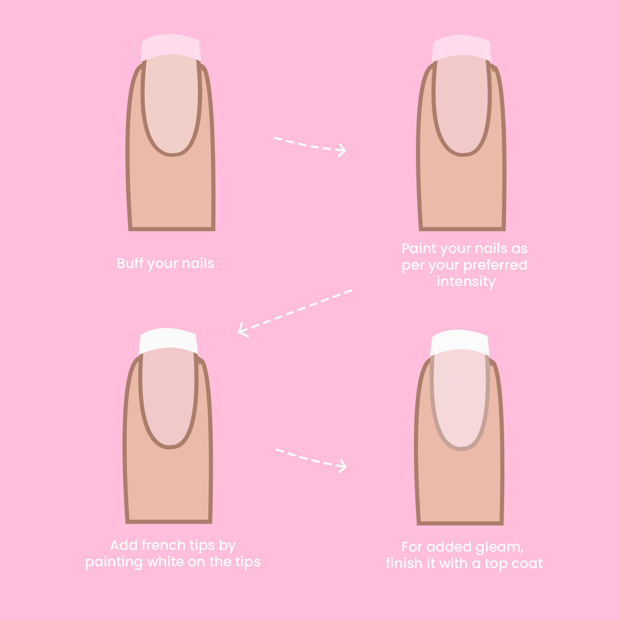 Miss Claire French Manicure Kit With Acrylic Box