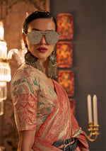 Thumbnail for Monjolika Fashion Orange Color Silk Women'S Traditional Saree