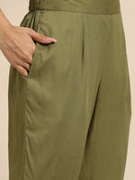 Thumbnail for All About You Ethnic Motifs Yoke Design Regular Kurta with Trousers & With Dupatta - Distacart