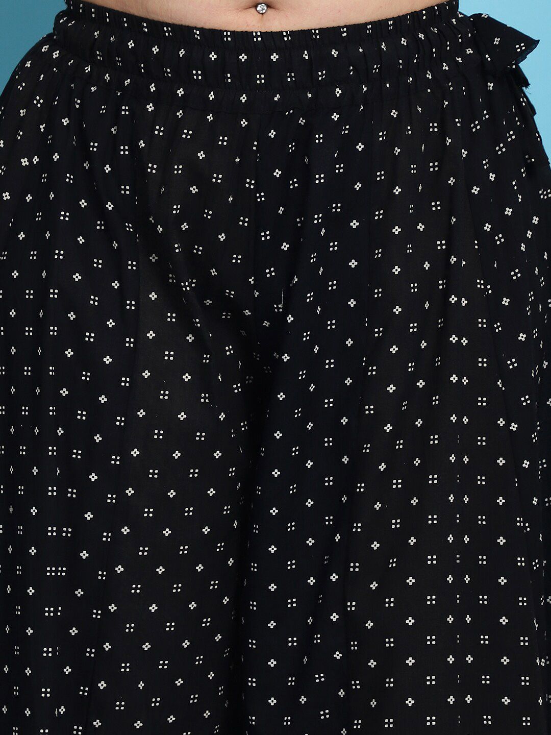TAG 7 Floral Printed Flared Pure Cotton Palazzos - Distacart