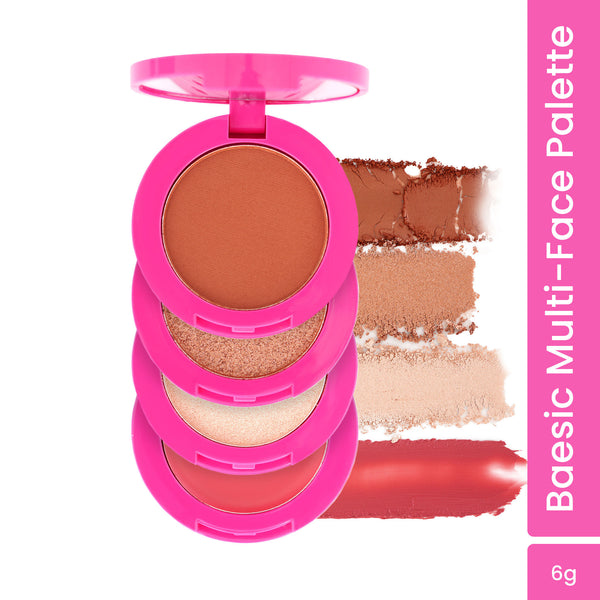 Swiss Beauty Craze Baesic Multi-Face Palette - 01 Delulu