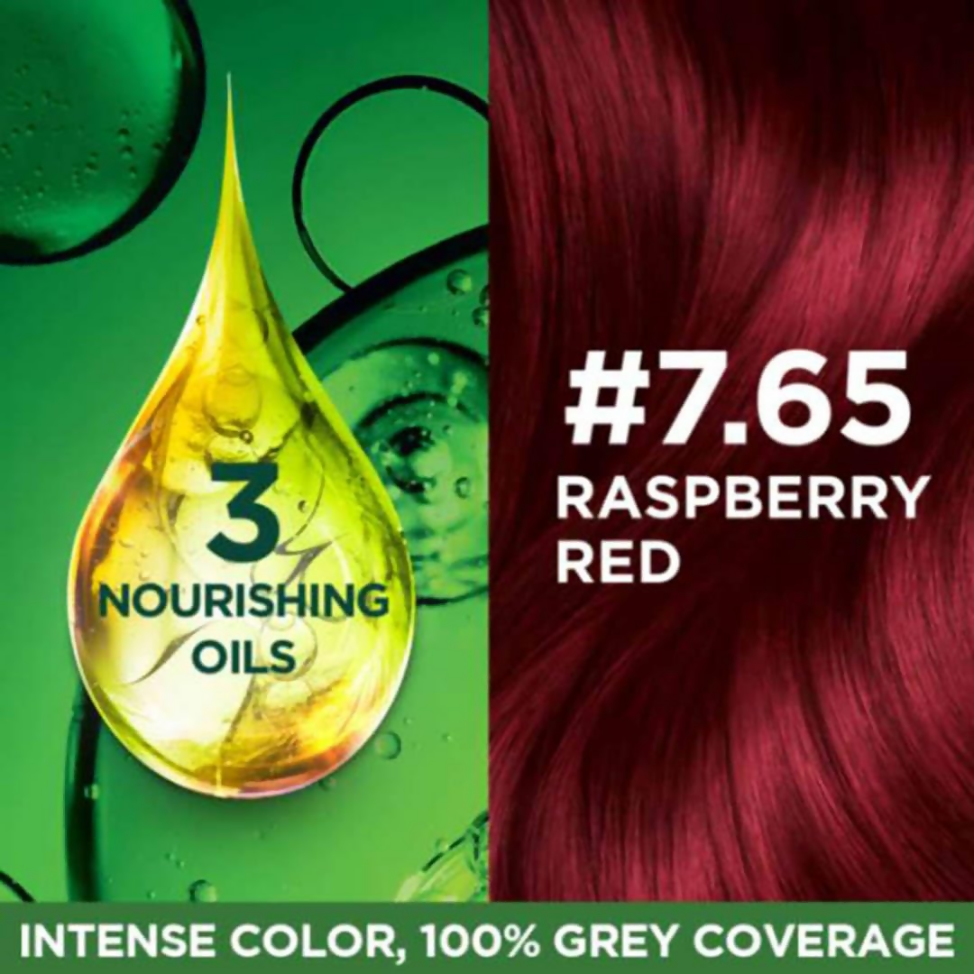 Garnier Color Naturals Ultra Hair Color - 7.65 Raspberry Red - Distacart