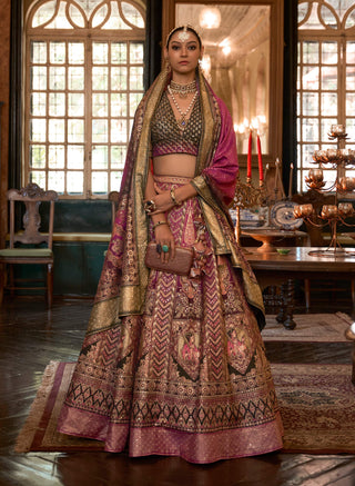 Monjolika Fashion Multi Color Rajwadi Silk Designer Lehenga Choli