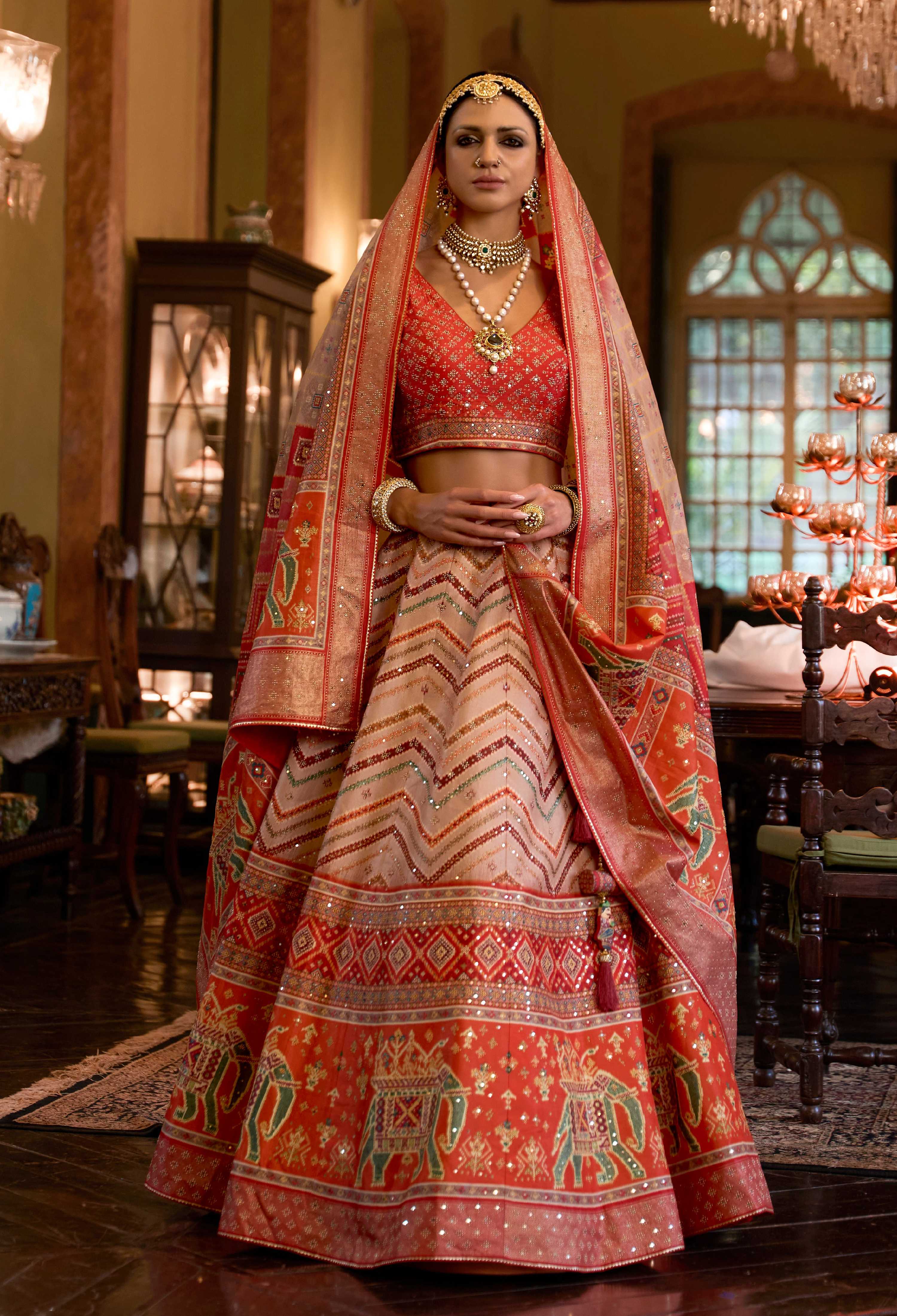 Monjolika Fashion Off White Color Rajwadi Silk Designer Lehenga Choli