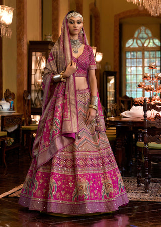 Monjolika Fashion Lilac Color Rajwadi Silk Designer Lehenga Choli