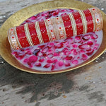Thumbnail for Tehzeeb Creations Bridal Bangle Set Wedding punjabi chuda, Designer chura, Red Acrylic Choora Set for Women