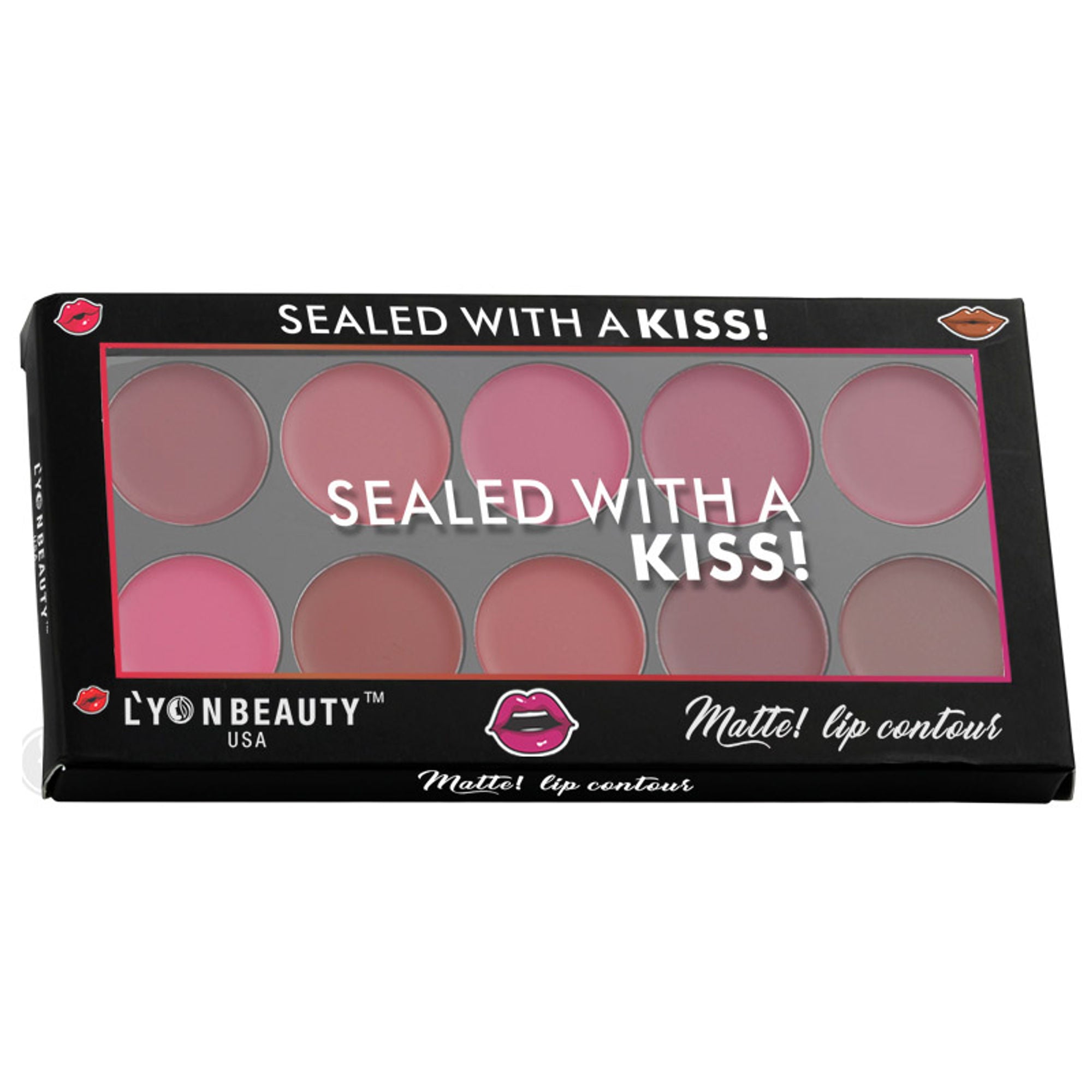 Lyon Beauty Matte Lip Contour Palette - Shade 02 - Distacart