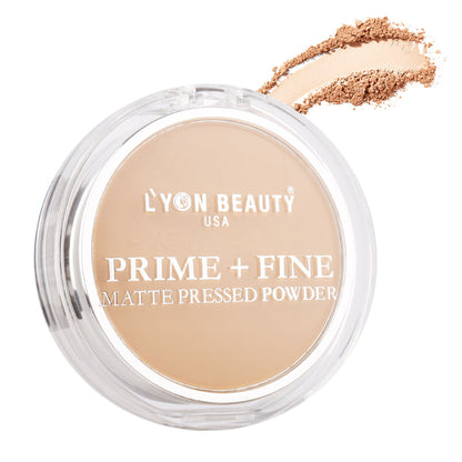 Lyon Beauty Prime + Fine Compact Powder - Shade 02 - Distacart